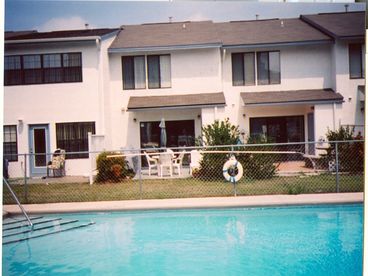 Pool just off back patio