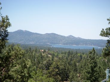View of Big Bear Lake from deck