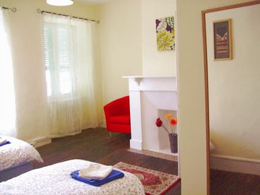 All bedrooms have original features and wood flooring. All bedrooms are twin rooms, although additional beds can be added if you need them.