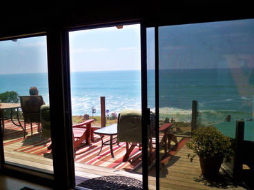 Facing the oceanfront from the living room, here is a portion of your huge view!