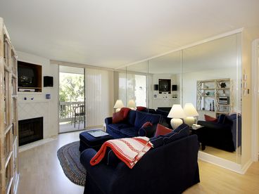 Livingroom With All New Furniture, Paint, Custom Blinds, New Wood Laminate Floor