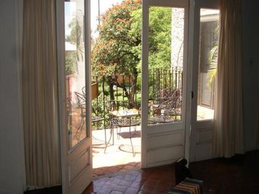 A view from balcony to the park.
