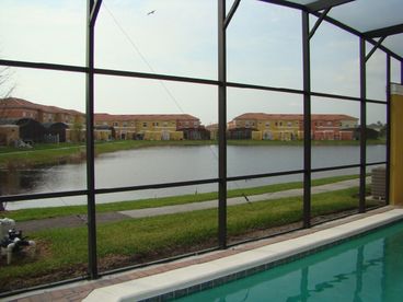 Lake view from pool