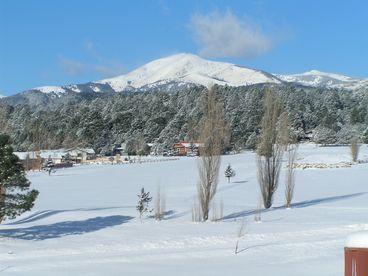 Winter view from my deck.  Sierra Blanca (12,004 ft) 