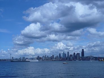 Outstanding Downtown Seattle views. Enjoy the morning sunrise, or the reflection of the sunset off the buildings. Absolutely stunning!