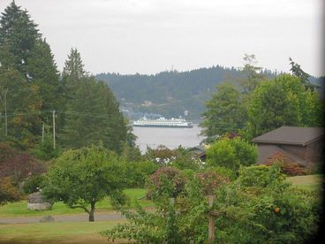 This is the Edmonds-Kingston Ferry coming in.  It is a 30 minute crossing from the Seattle (Edmonds) area.