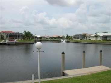 Sailboat access to blue water of Gulf of Mexico