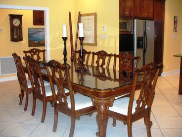 Large dining table
