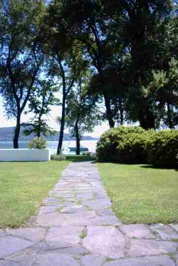 towards the beach