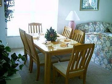 Comfortable dining area