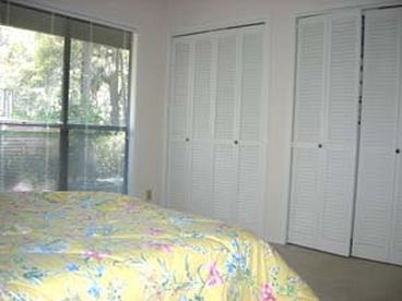 one of three bedrooms