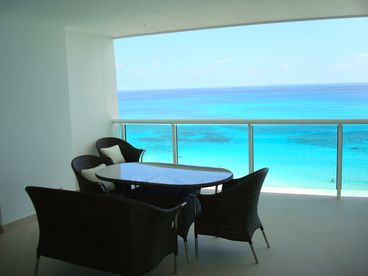 view of balcony from the livingroom