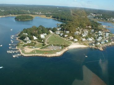 Big Beach & ballfield in the foreground