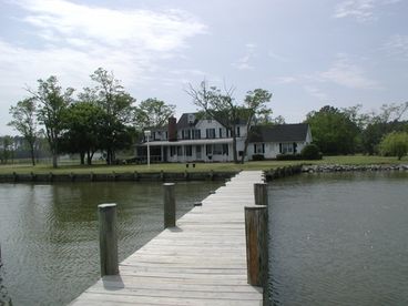 View of the Dock and Water front view of the house