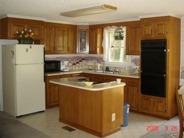 Kitchen is fully stocked with Pots, Pans, Dishes and Glasses