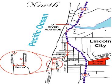 Location of house in Lincoln City