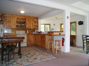 kitchen - dining area - washer