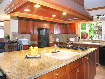 Room for plenty of cooks in this fully stocked kitchen