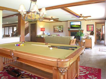 Enjoy a game of pool on our professional grade table.