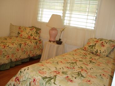 Second room with two twin beds
