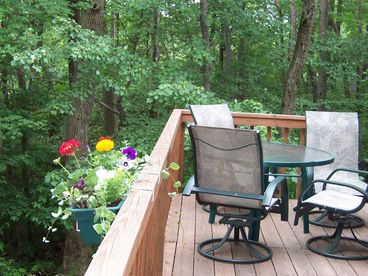 Summer view of deck