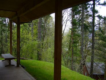 View from living and dining room.