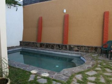 
 heated pool  in a private area