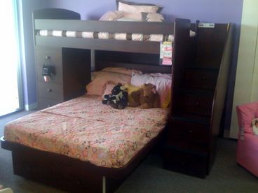 this is a photo of the bunkbeds which are being delivered June 10th