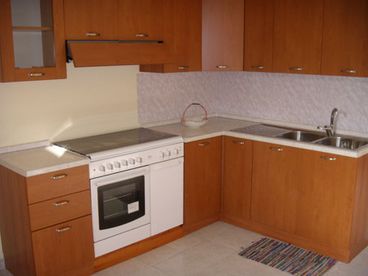 The fully renovated kitchen