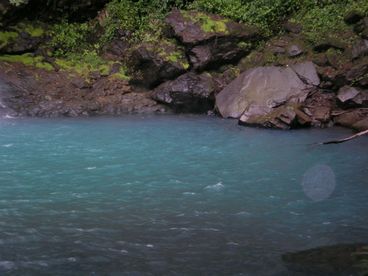 Beach offers fresh waterfall just off sand