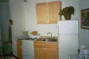 Comes completely furnished with all kitchen utensils, dishes, pots and pans, blenders, electric can opensers, micro wave and anything you can think of. 