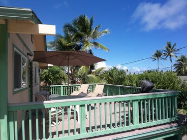 Get a partial oceanview from this spacious deck...complete with teak lounges and plenty of sun. 