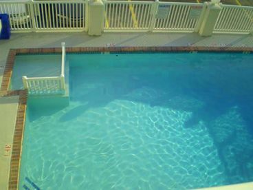 View of the pool from our condo