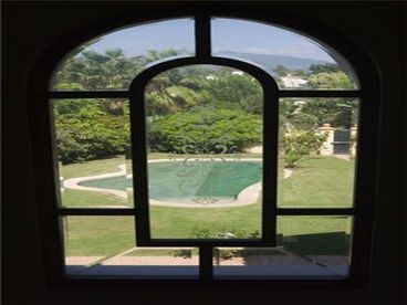 pool from stairway window