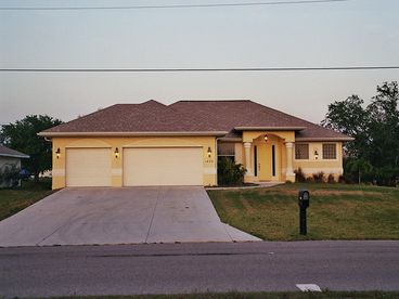 The house ot the front view
