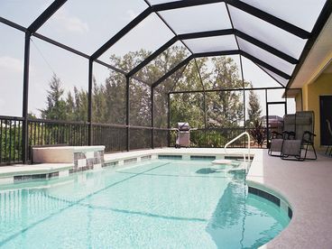 the heated pool
