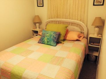 New Queen mattress and boxsprings in the bedroom.  Clean linens are provided.