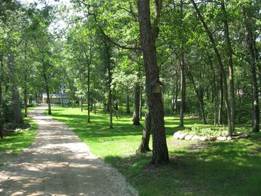 back yard of lakewoods cottage