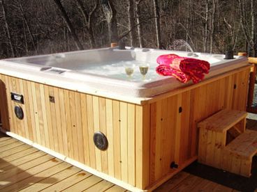 Large luxury hot tub