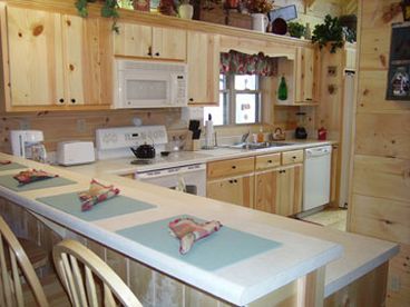 Fully stocked kitchen with new appliances