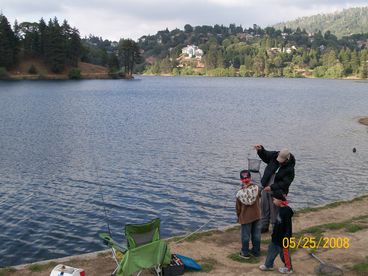 Lake Gregory has year round fishing. Trout.