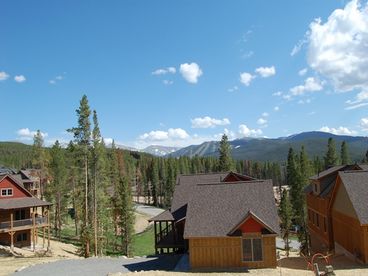 You can see for miles from our deck. The mountain views are breathtaking. In the winter, you can use our telescope to watch the skiiers on WP mountain!