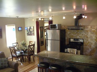 Dining area and breakfast bar