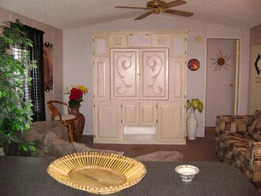 Living room and Intertainment center