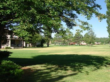 View from the front deck to the Pinewood Country Club Golf Course