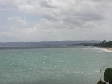 Views of the coastline from the bluff deck