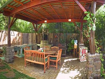 Enjoy grilling and dining in our backyard Lanai