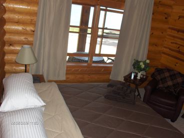 King size bedroom with a king size view of Lake Superior!