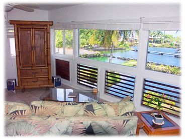 Living room with ocean view