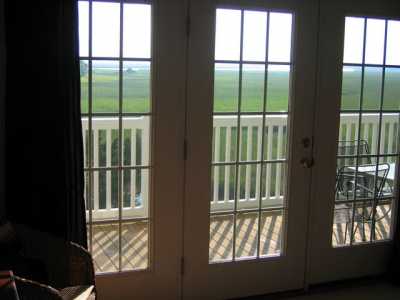 Patio overlooking the Folly River Marsh